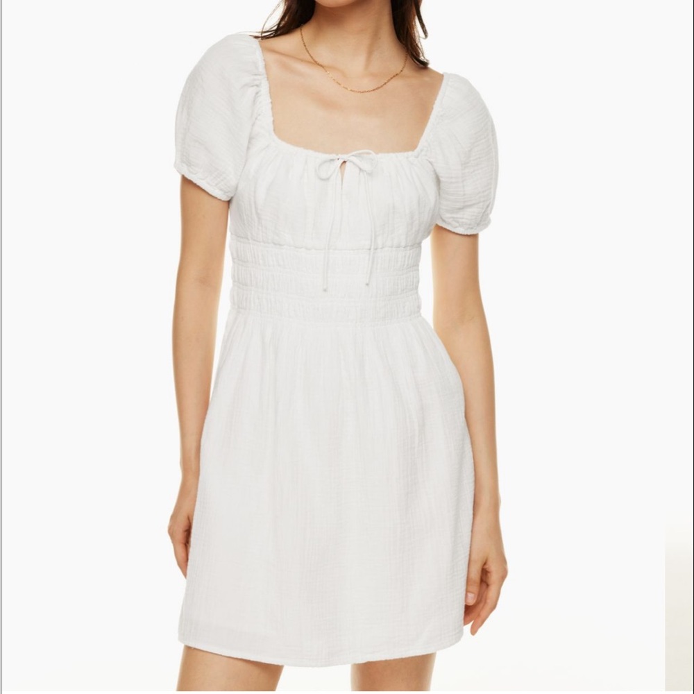 Aritzia white Sunday best Kay mini dress